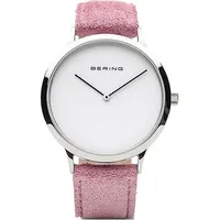 BERING Damen Uhr - 14937-604 Leder / Weiß