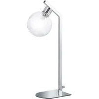 WOFI LED Tisch Leuchte Glas Kugel Schalter Beleuchtung transparent