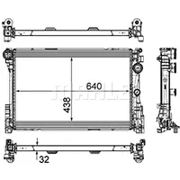 Mahle CR 1684 000P Kühler, Motorkühlung BEHR *** PREMIUM
