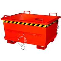 Bauer Südlohn Klappbodenbehälter BKB 500, lackiert, Feuerrot