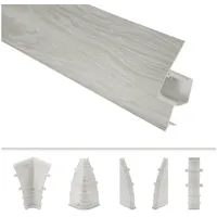 Lemal - Pvc Sockelleisten Sparpakete Fußbodenleisten 23x65mm Modern Kabelkanal: