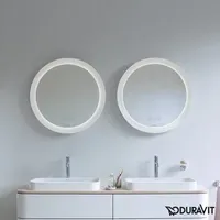 Duravit Happy D.2 Plus 70x70x5,5cm, 122 W, Lichtfeldd. radial