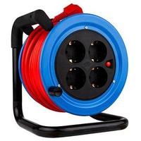 REV Ritter REV Kabeltrommel 15m Stahl Mini schwarz/türkis H05VV-F3G1,5