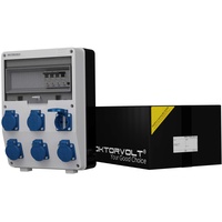 Doktorvolt Stromverteiler TD-S/Fi 6x230V mit Fehlstromabgesicherter Mennekes Steckdosenkombination 0601