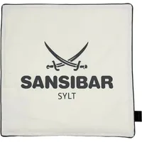 Sansibar Kissenbezug Kissenhülle, 45x45 cm, 100% Baumwolle, offwhite/anthrazit -