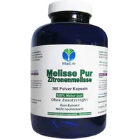 VitalLife Melisse Zitronenmelisse 360 Kapseln "NERVENKRAUT FRAUENWOHL HERZTROST" Beruhigend,