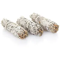 Nklaus 3X L Weißer Salbei Smudge Sticks 10cm Salvia