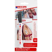 Edding 8408 Schuhmarker-Set - schwarz 1 Stift und 10