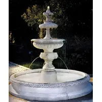 Casa Padrino Barock Springbrunnen Weiß Ø 240 x H.
