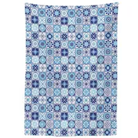 ABAKUHAUS Azulejo Tischdecke, Ethnische Blumenmotiv Squares, Für den Inn