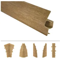 Lemal Sockelleisten Sparpakete Fußbodenleisten 23x65mm Modern Kabelkanal - (20