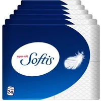 Softis 4-lagiges Toilettenpapier - 24 Rollen-Packung (6 x 4