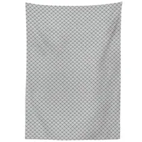 ABAKUHAUS japanische Welle Tischdecke, Oriental Squama, Schmutzabweisent mit Modernster