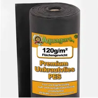 Aquagart 175m2 Gartenvlies Unkrautvlies Mulchvlies Bodengewebe Geotexilvlies 120g 1m