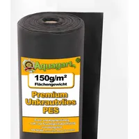 Aquagart 210m2 Gartenvlies Unkrautvlies 150g 1,5m breit