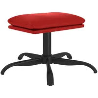 VidaXL Fußhocker Weinrot 60x60x36 cm Kunstleder vidaXL