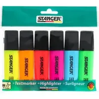 Stanger Textmarker farbsortiert, 6 St.