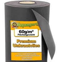 Aquagart 88m2 Gartenvlies Unkrautvlies 60g 1,6m breit
