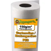 Aquagart 50m2 Gartenvlies Unkrautvlies Drainagevlies 150g 2m br