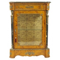 Casa Padrino Empire Vitrine Vogelaugenahorn - Handgefertigt aus Massivholz