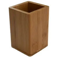Bagnoxx Zahnputzbecher Bambus 7,6 x 7,6 x 11cm Aufbewahrung