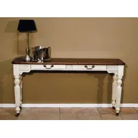 Casa Padrino Shabby Chic Konsolentisch Weiss / Holzfarben -