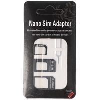 AccuCell SIM-Kartenadapter 4in1, Adapter Micro-SIM auf SIM, Nano-SIM auf