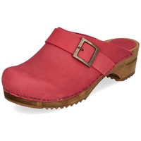 Sanita Clog | Original handgemacht | Leder-Holzclogs für Damen