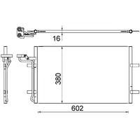 Mahle AC 725 000S für VOLVO V50 (545)