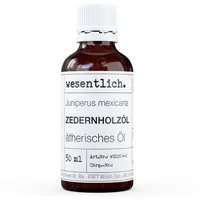 Wesentlich. Zedernholzöl - ätherisches Öl von wesentlich. 50 ml