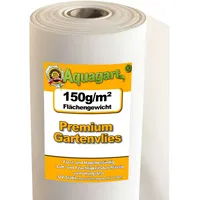 Aquagart 80m2 Gartenvlies Unkrautvlies Unkrautfolie Mulchvlies 150g/m2 weiß 2m