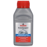 Nigrin Bremsflüssigkeit DOT4, Hochleistungsformel, Siedepunkt 260°C, optimiert Bremsdruckkontrolle, 250