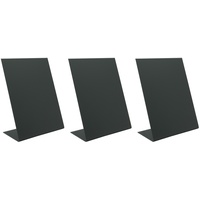 Securit Tischaufsteller L-SHAPE, DIN A5 Schwarz