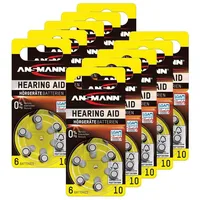 Ansmann Hörgerätebatterien 10 gelb 60 Stück - Typ 10
