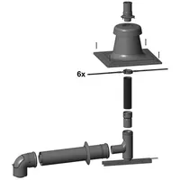 WOLF-Garten Wolf Anschluss-Set DN 80/125-C93x dn 83 flexibel im