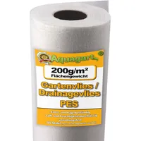 Aquagart 142,5m2 Geotextilvlies Gartenvlies Unkrautvlies Drainagevlies 200g 1,9m