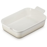 Le Creuset Auflaufform Tradition aus Steinzeug, 32 cm, Meringue,
