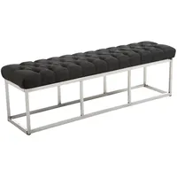 CLP Sitzbank Amun Stoff Edelstahl dunkelgrau/150 cm