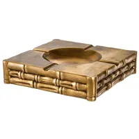 Casa Padrino Luxus Aschenbecher Vintage Messingfarben 22,5 x 22,5