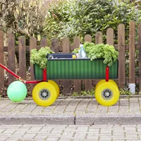Relaxdays 2 x Sackkarrenrad pannensichere Vollgummireifen 3.00 4 Zoll