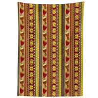 ABAKUHAUS afrikanisch Tischdecke, Djembe Drums Geometric, Personalisierter Druck Klare