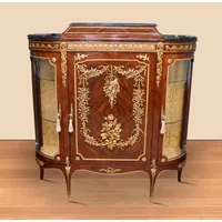 Casa Padrino Barock Vitrine Braun / Gold - 140