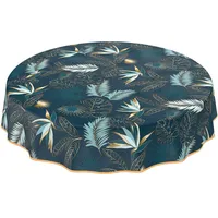 ANRO Wachstuchtischdecke abwaschbar Garten Tischdecke Wachstuch Rund Oval Eckig