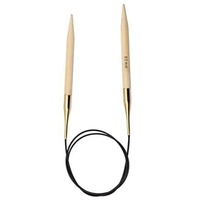 KnitPro K22235 Rundstricknadel, Bamboo, Braun, 60 cm x 9