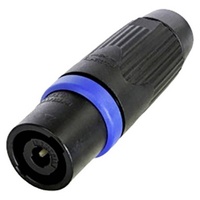 Neutrik NLT4MXX-BAG - Speakon Stecker 4-Pol male, schwarz