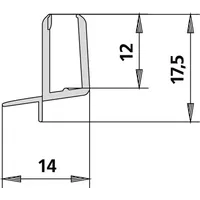 Kermi 4269 2x Dichtleiste Länge: 550 mm