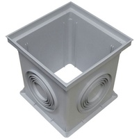 Marley Einlaufschacht ohne Boden 300x300mm Schachtaufsatz Hofablauf Gully Bodenablauf