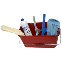 Wisch-Star Profi Fensterputz Set 6-teilig, Glasreinigungsset mit Eimer,