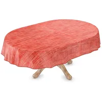 ANRO Tischdecke abwaschbar Wachstuch Wachstuchtischdecke Oval 140 x 280cm