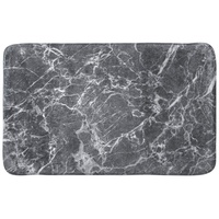 WCShop24 Badteppich Marmor Grau 70 x 110 cm